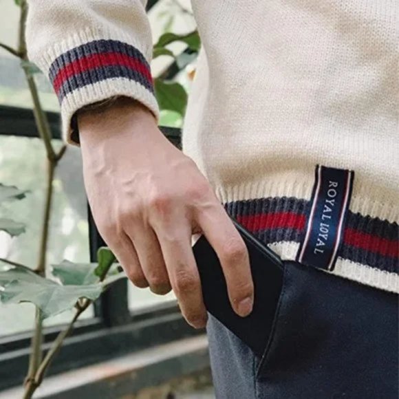 New Minimalist Slim Leather Credit Card Holder RFID Wallet for Men Women Brown - Picture 7 of 8